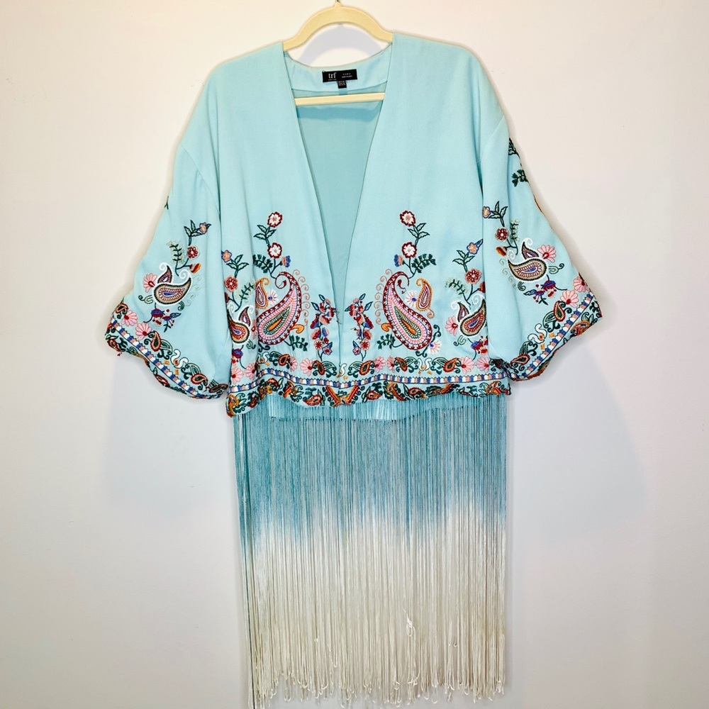Zara kimono floral blue 💙